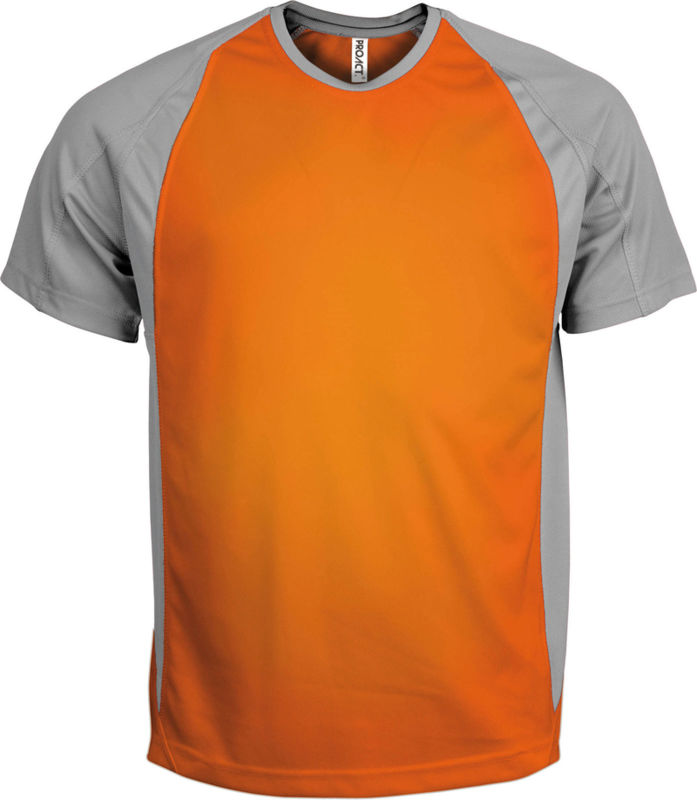 Habo | T Shirt personnalisé pour homme Orange Gris