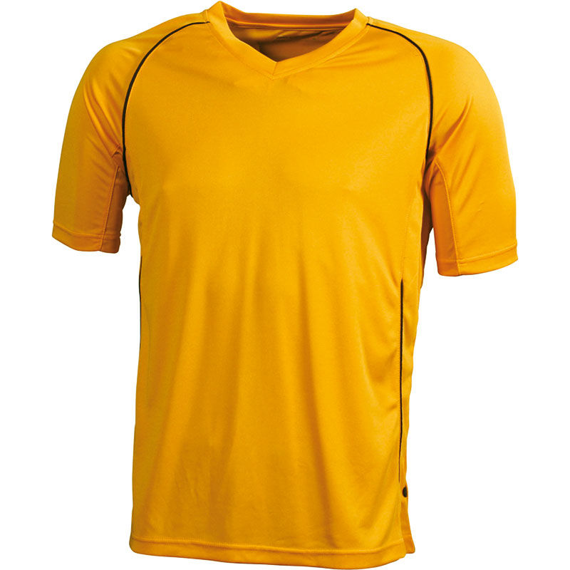 Huro | T Shirt personnalisé pour homme Orange Blanc