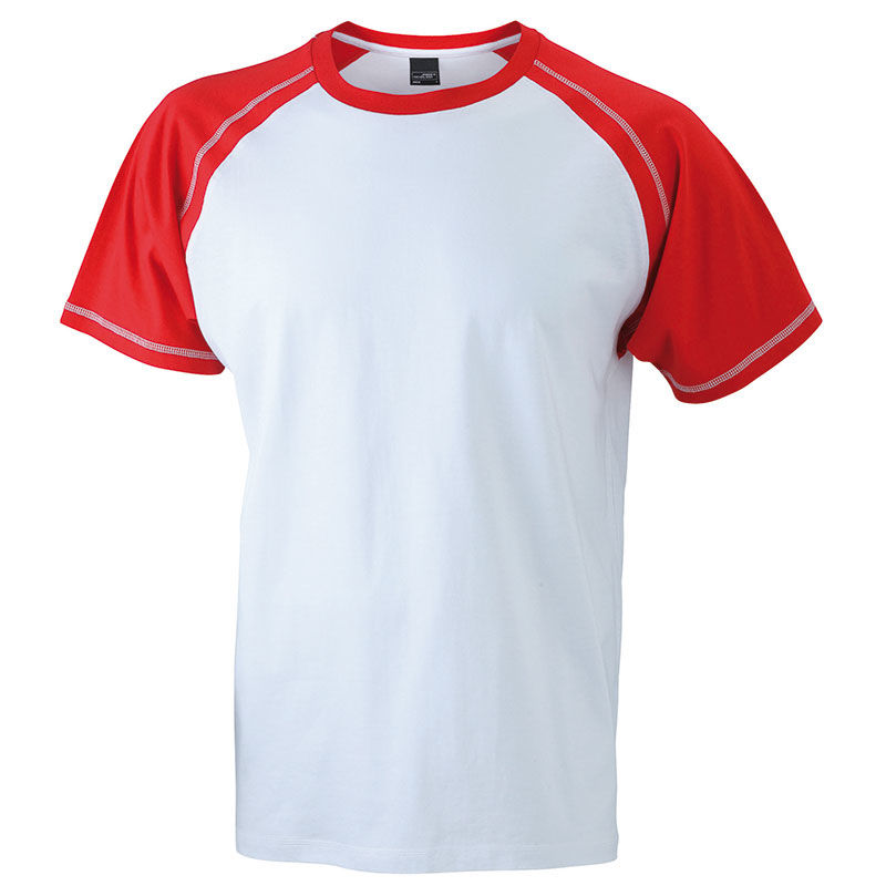 Jyty | T Shirt personnalisé pour homme Blanc Rouge