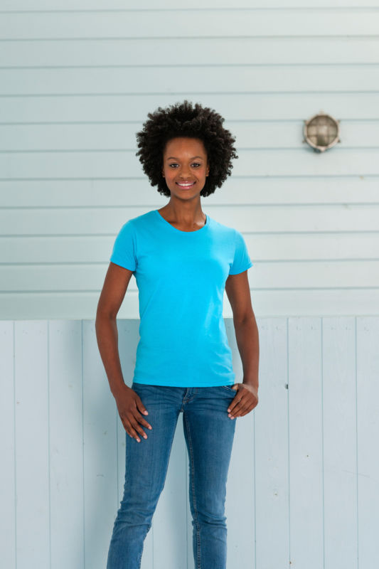 Ladies' Slim T | T Shirt personnalisé pour femme Turquoise 1