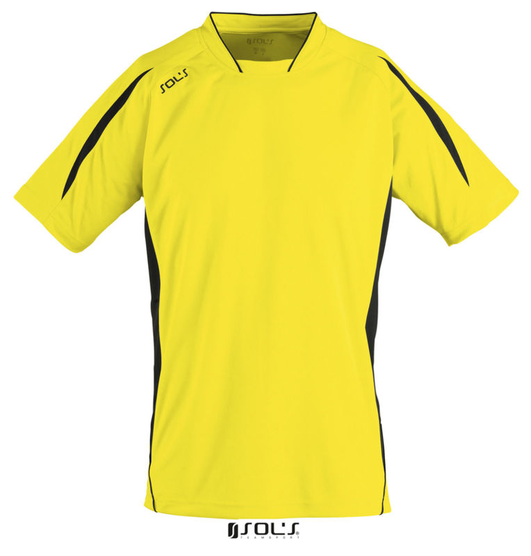 Maracana 2 Ssl | T Shirt personnalisé pour homme Jaune Citron Noir