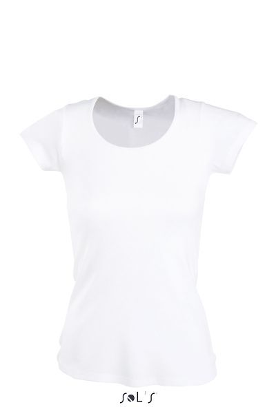 Moody | T Shirt personnalisé pour femme Blanc