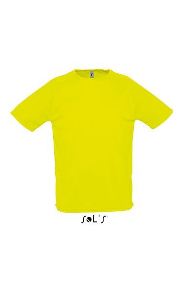 Sporty | T Shirt personnalisé pour homme Jaune Fluo