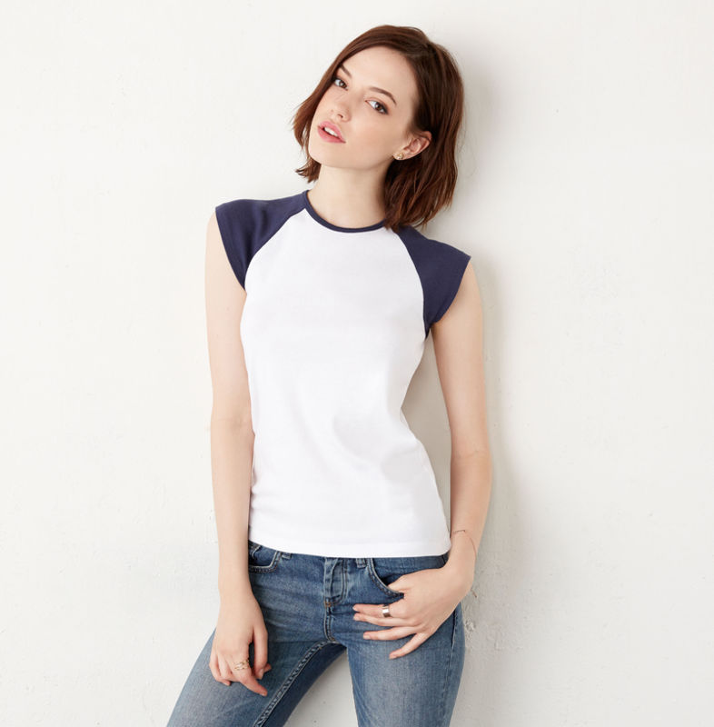 Daca | Tee Shirt publicitaire pour femme Blanc Marine 1