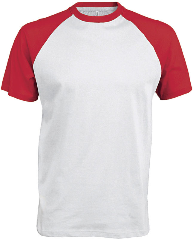 Dapi | Tee Shirt publicitaire pour homme Blanc Rouge
