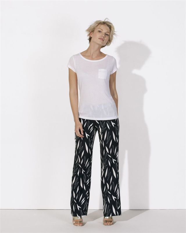 Glows Modal Pocket | Tee Shirt publicitaire pour femme Blanc