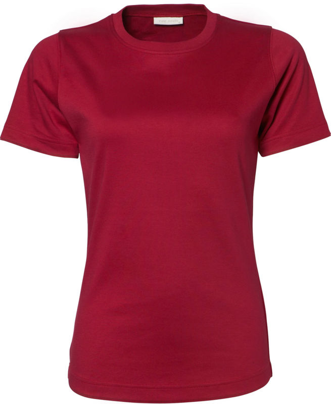 Gorru | Tee Shirt publicitaire pour femme Rouge foncé 1
