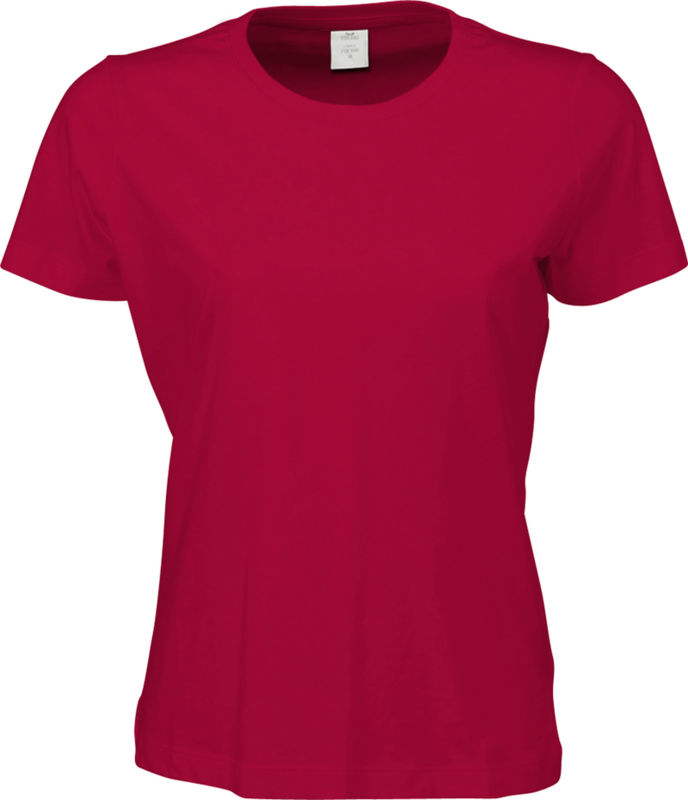 Ladies Sof-Tee | Tee Shirt publicitaire pour femme Rouge foncé 2