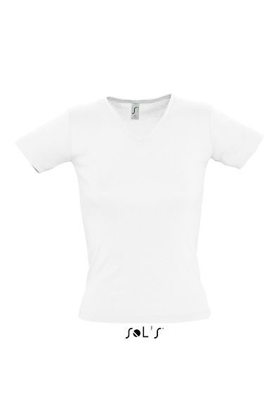 Lady V | Tee Shirt publicitaire pour femme Blanc