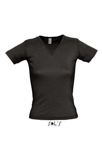 Lady V | Tee Shirt publicitaire pour femme Noir