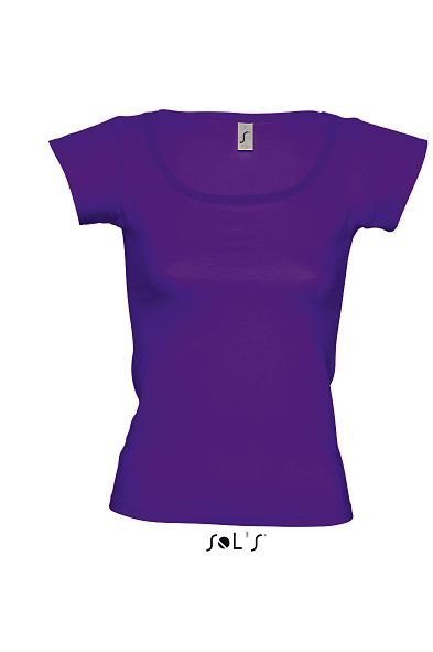 Melrose | Tee Shirt publicitaire pour femme Violet foncé