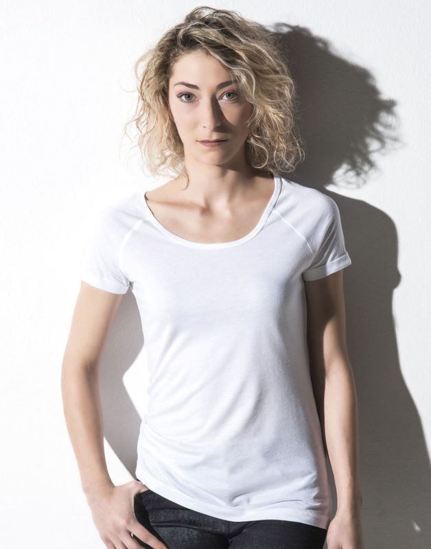 Missoju | Tee Shirt publicitaire pour femme Blanc 2