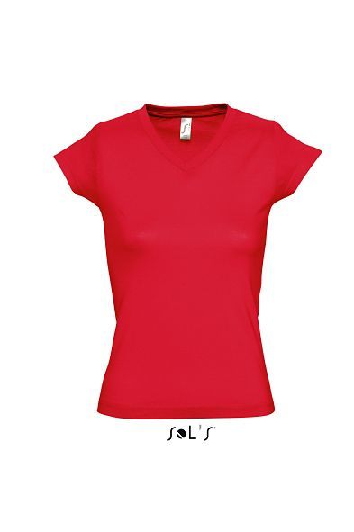 Moon | Tee Shirt publicitaire pour femme Rouge