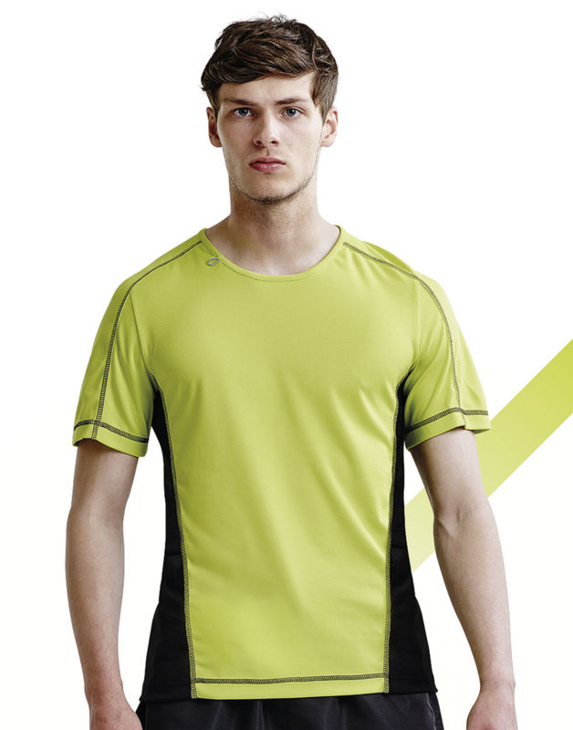 Tussa | Tee Shirt publicitaire pour homme Lime Noir 1