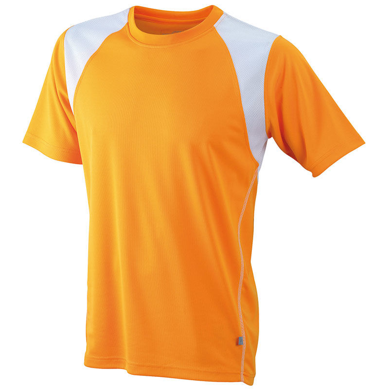 Yoroo | Tee Shirt publicitaire pour homme Orange Blanc