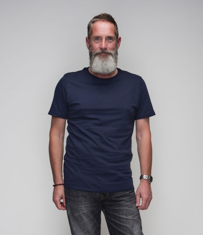 Zoboo | Tee Shirt publicitaire pour homme Bleu marine 1
