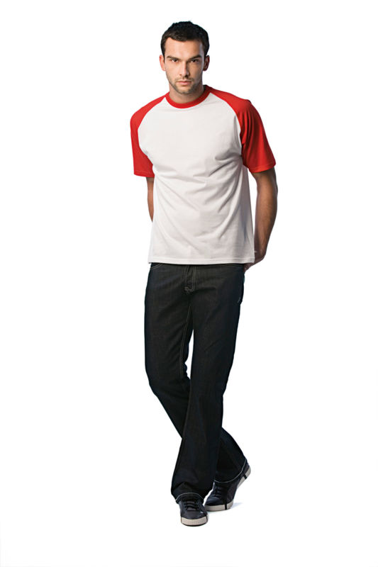 Zyllo | Tee Shirt publicitaire pour homme Blanc Rouge 1