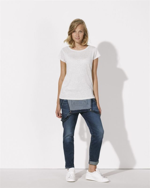 Glows Linen | Tee Shirt personnalisé pour femme Blanc