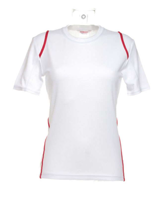 Lipoo | Tee Shirt personnalisé pour femme Blanc Rouge 1