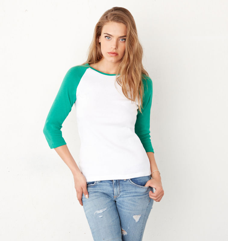 Noossy | Tee Shirt personnalisé pour femme Blanc Vert Kelly 1