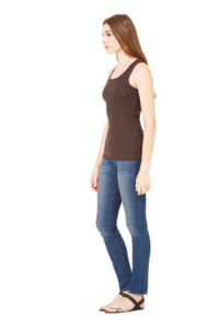 Duku | Débardeur publicitaire pour femme Chocolat 2