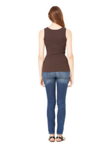 Duku | Débardeur publicitaire pour femme Chocolat 3