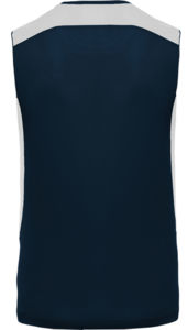 Fyya | Débardeur publicitaire pour homme Marine Blanc