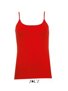 Joy | Débardeur publicitaire pour femme Rouge Coquelico