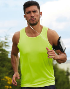 Kyva | Débardeur publicitaire pour homme Jaune clair 2