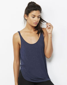 Minoto | Débardeur publicitaire pour femme Marine chiné