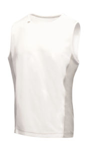 Pato | Débardeur publicitaire pour homme Blanc Argent