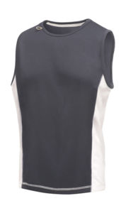 Pato | Débardeur publicitaire pour homme Bleu marine Blanc