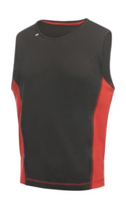 Pato | Débardeur publicitaire pour homme Noir Rouge