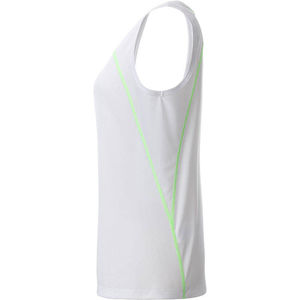 Xiqy | Débardeur publicitaire pour femme Blanc Vert vif 3