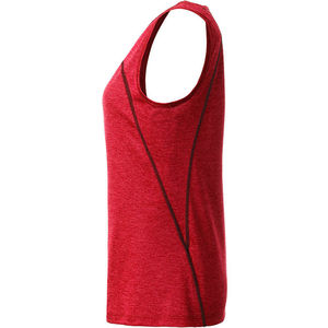 Xiqy | Débardeur publicitaire pour femme Rouge mélangé Titane 3