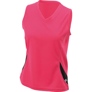 Pazy | Débardeur personnalisé pour femme Framboise Noir