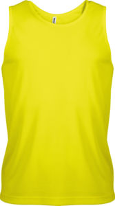 Yuwoo | Débardeur personnalisé pour homme Jaune Fluo