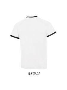 Atletico | T Shirt publicitaire pour homme Blanc Noir 2