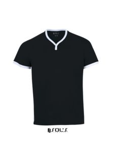Atletico | T Shirt publicitaire pour homme Noir Blanc