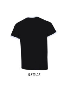 Atletico | T Shirt publicitaire pour homme Noir Blanc 2
