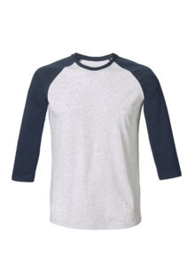 Baseball | T Shirt publicitaire pour femme Cendre Bleu marine 10