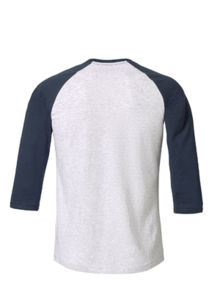 Baseball | T Shirt publicitaire pour femme Cendre Bleu marine 12