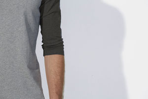 Baseball | T Shirt publicitaire pour femme Gris chiné Gris anthracite chiné 7