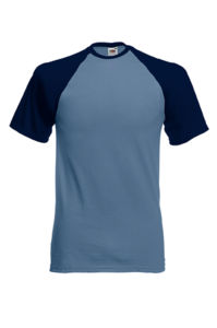 Baseball T | T Shirt publicitaire pour homme Bleu acier Marine Profond 1
