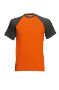 Baseball T | T Shirt publicitaire pour homme Orange Graphite 2