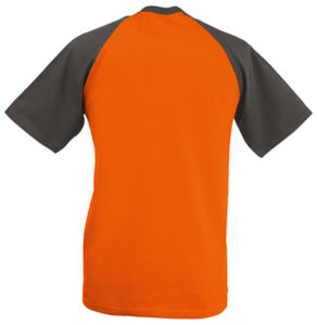 Baseball T | T Shirt publicitaire pour homme Orange Graphite 3