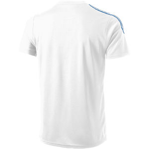 Baseline | T Shirt publicitaire pour homme Blanc Bleu ciel 1