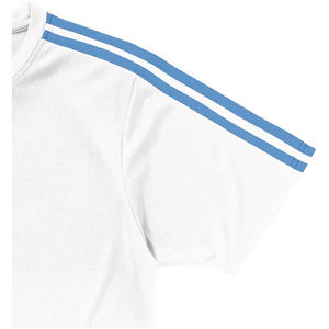Baseline | T Shirt publicitaire pour homme Blanc Bleu ciel 2