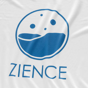 Baseline | T Shirt publicitaire pour homme Blanc Bleu ciel 3