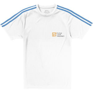 Baseline | T Shirt publicitaire pour homme Blanc Bleu ciel 6